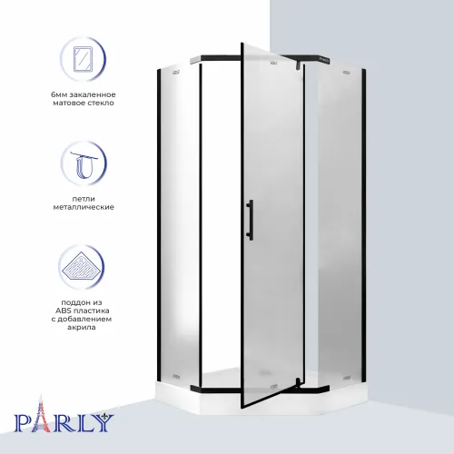 Душевой  уголок ZPE911BF PARLY с поддоном, изображение 6