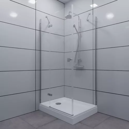 Душевое ограждение Triton "БРАВА-ХРОМ" 120х80 (низкий  поддон), изображение 5