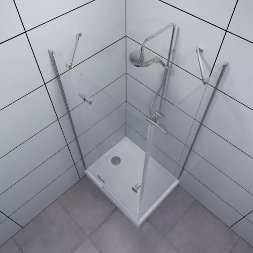 Душевое ограждение Triton "БРАВА-ХРОМ" 120х80 (низкий  поддон), изображение 6