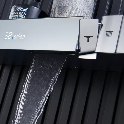 Встроенная душевая система Black&White GH-9025C, Выбрать цвет: Хром, изображение 8