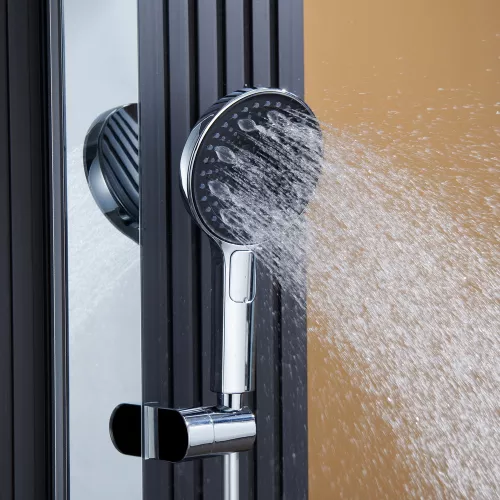 Встроенная душевая система Black&White GH-9025C, Выбрать цвет: Хром, изображение 14