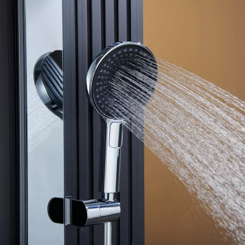 Встроенная душевая система Black&White GH-9025C, Выбрать цвет: Хром, изображение 13