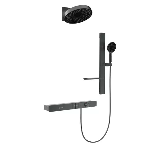 Встроенная душевая система Black&White GH-9025GM, Выбрать цвет: Оружейная сталь