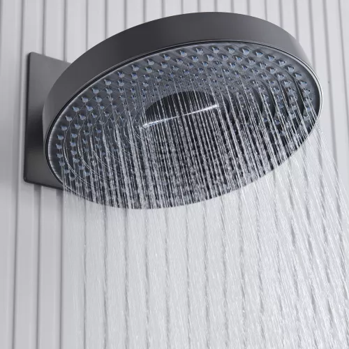 Встроенная душевая система Black&White GH-9025GM, Выбрать цвет: Оружейная сталь, изображение 10