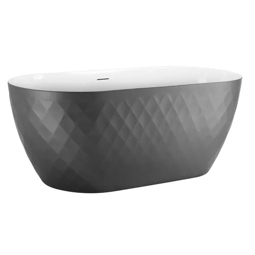 Акриловая ванна Black&White SB320Grey 170х78, Выбрать цвет: Серый, изображение 2