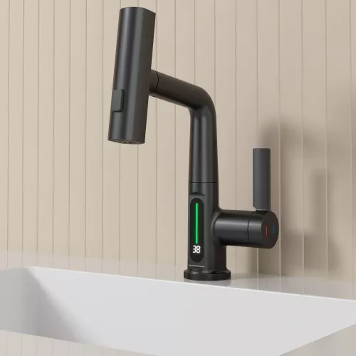 Смеситель для раковины Black&White SD3027B, Выбрать цвет: Черный