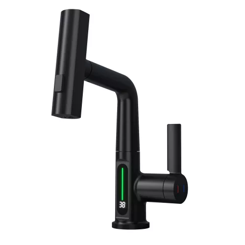 Смеситель для раковины Black&White SD3027B, Выбрать цвет: Черный, изображение 10