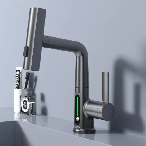 Смеситель для раковины Black&White SD3027GM, Выбрать цвет: Оружейная сталь, изображение 10