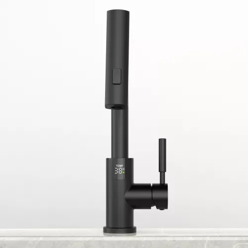 Смеситель для раковины Black&White SD3028B, Выбрать цвет: Черный, изображение 6