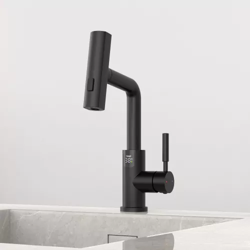 Смеситель для раковины Black&White SD3028B, Выбрать цвет: Черный, изображение 7