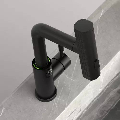 Смеситель для раковины Black&White SD3028B, Выбрать цвет: Черный, изображение 5