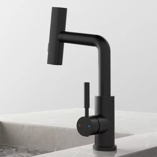 Смеситель для раковины Black&White SD3028B, Выбрать цвет: Черный