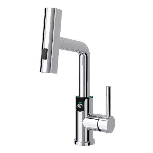 Смеситель для раковины Black&White SD3028C, Выбрать цвет: Хром, изображение 9