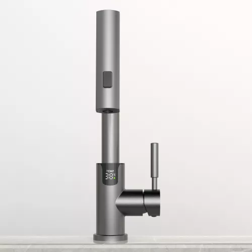 Смеситель для раковины Black&White SD3028GM, Выбрать цвет: Оружейная сталь, изображение 9