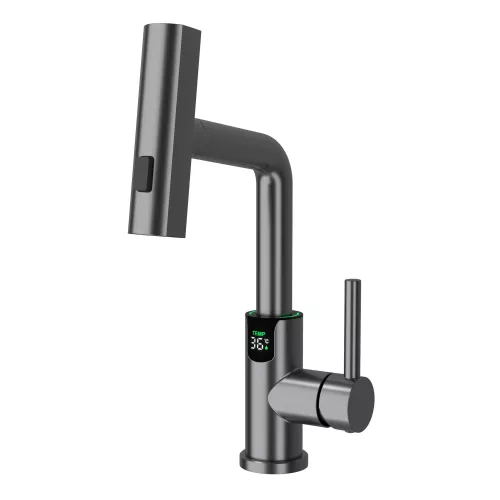 Смеситель для раковины Black&White SD3028GM, Выбрать цвет: Оружейная сталь, изображение 11