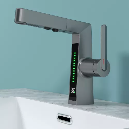 Смеситель для раковины Black&White SD3029GM, Выбрать цвет: Оружейная сталь