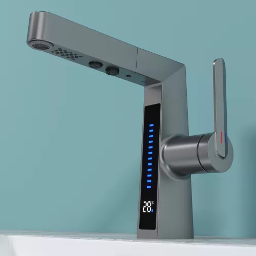 Смеситель для раковины Black&White SD3029GM, Выбрать цвет: Оружейная сталь, изображение 4