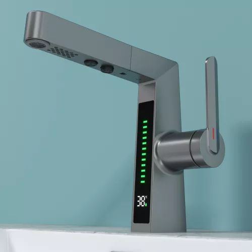 Смеситель для раковины Black&White SD3029GM, Выбрать цвет: Оружейная сталь, изображение 3