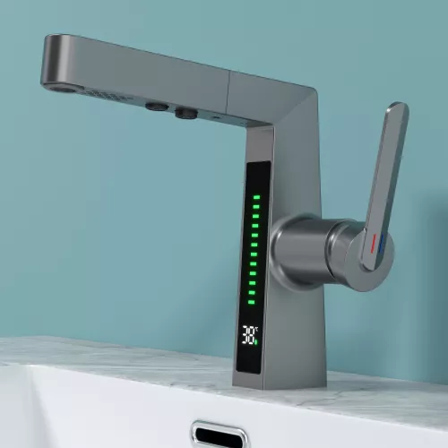 Смеситель для раковины Black&White SD3029GM, Выбрать цвет: Оружейная сталь, изображение 9