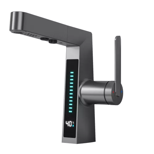 Смеситель для раковины Black&White SD3029GM, Выбрать цвет: Оружейная сталь, изображение 11