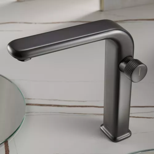 Смеситель для раковины Black&White U7640GM, Выбрать цвет: Оружейная сталь, изображение 2