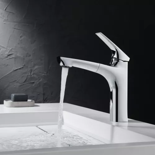 Смеситель для раковины Black&White UK7901C, Выбрать цвет: Хром, изображение 4