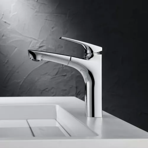 Смеситель для раковины Black&White UK7901C, Выбрать цвет: Хром