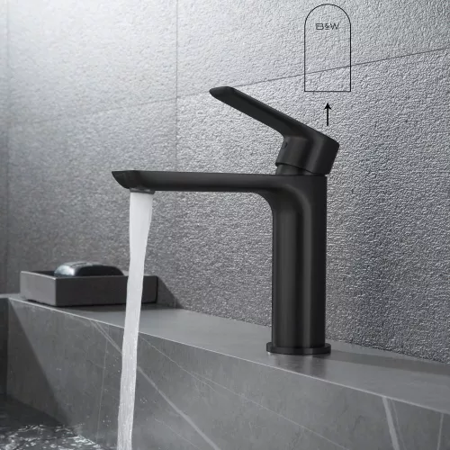 Смеситель для раковины Black&White UK8301B, изображение 4