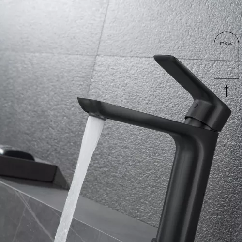 Смеситель для раковины Black&White UK8301B, изображение 3
