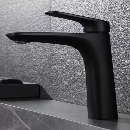 Смеситель для раковины Black&White UK8701MG, Выбрать цвет: Черный, изображение 4