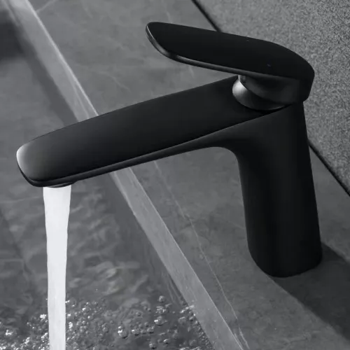 Смеситель для раковины Black&White UK8701MG, Выбрать цвет: Черный, изображение 5