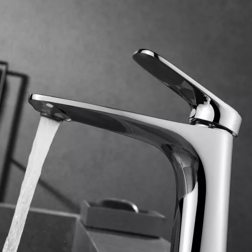 Смеситель для раковины Black&White UK8701MG, Выбрать цвет: Хром, изображение 3