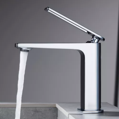 Смеситель для раковины Black&White UK9901C, Выбрать цвет: Хром, изображение 7