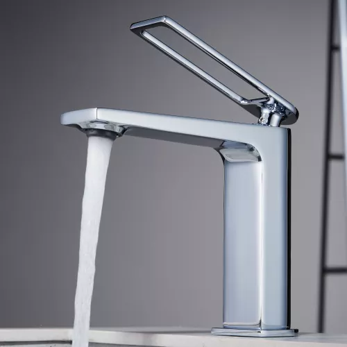 Смеситель для раковины Black&White UK9901C, Выбрать цвет: Хром, изображение 5