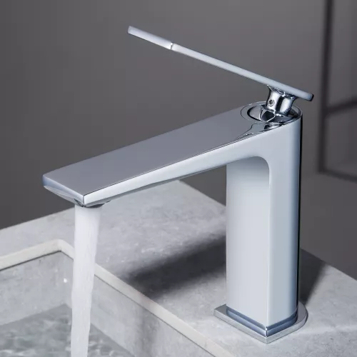 Смеситель для раковины Black&White UK9901C, Выбрать цвет: Хром, изображение 4