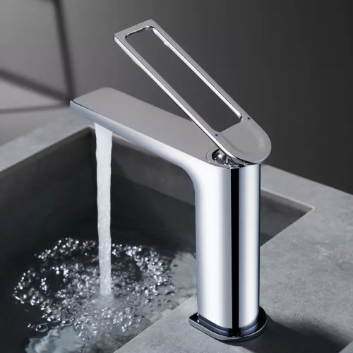 Смеситель для раковины Black&White UK9901C, Выбрать цвет: Хром, изображение 3