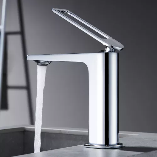 Смеситель для раковины Black&White UK9901C, Выбрать цвет: Хром, изображение 2