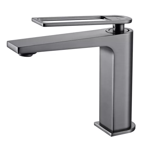 Смеситель для раковины Black&White UK9901MG, Выбрать цвет: Оружейная сталь, изображение 7