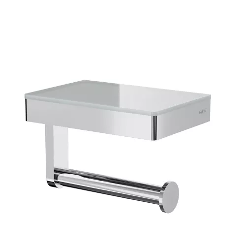 Полка и держатель для туалетной бумаги Black & White GA-9620C, Выбрать цвет: Хром