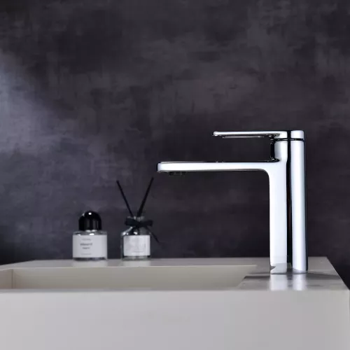 Смеситель для раковины Black&White GF-7103-С, Выбрать цвет: Хром, изображение 9