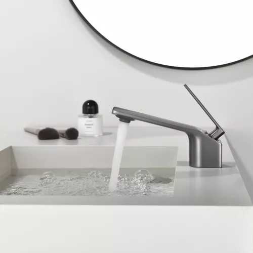 Смеситель для раковины Black&White GF-7104-GM, Выбрать цвет: Оружейная сталь, изображение 15