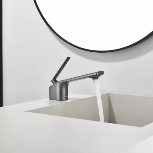 Смеситель для раковины Black&White GF-7104-GM, Выбрать цвет: Оружейная сталь, изображение 13