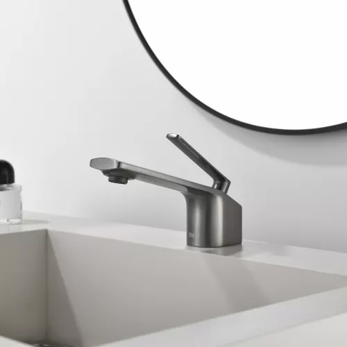 Смеситель для раковины Black&White GF-7104-GM, Выбрать цвет: Оружейная сталь, изображение 12