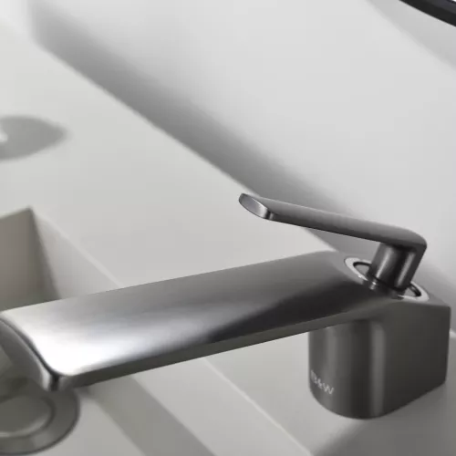 Смеситель для раковины Black&White GF-7104-GM, Выбрать цвет: Оружейная сталь, изображение 11