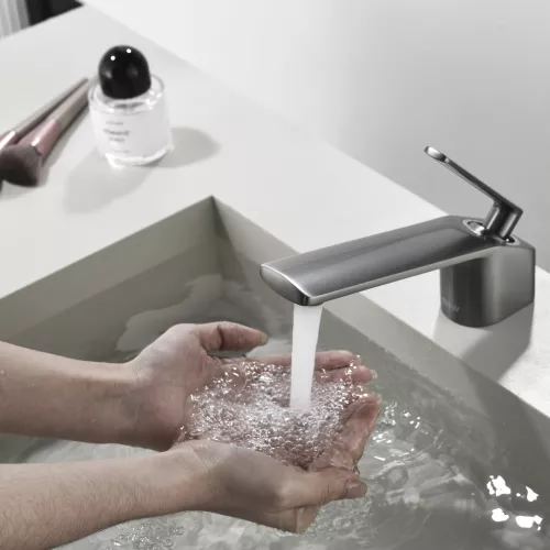 Смеситель для раковины Black&White GF-7104-GM, Выбрать цвет: Оружейная сталь, изображение 9