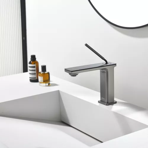 Смеситель для раковины Black&White GF-7105-GM, Выбрать цвет: Оружейная сталь, изображение 2