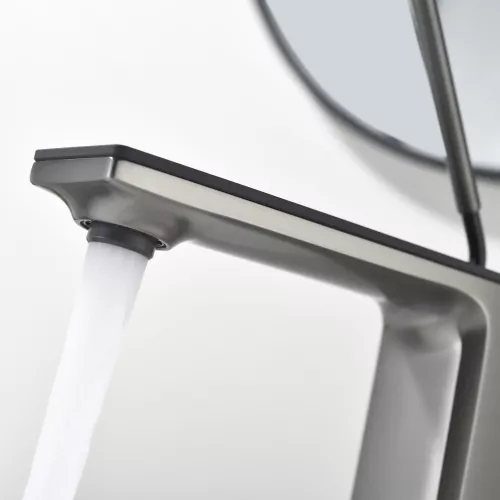 Смеситель для раковины Black&White GF-7105-GM, Выбрать цвет: Оружейная сталь, изображение 8