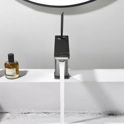 Смеситель для раковины Black&White GF-7105-GM, Выбрать цвет: Оружейная сталь, изображение 6