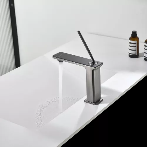 Смеситель для раковины Black&White GF-7105-GM, Выбрать цвет: Оружейная сталь, изображение 3