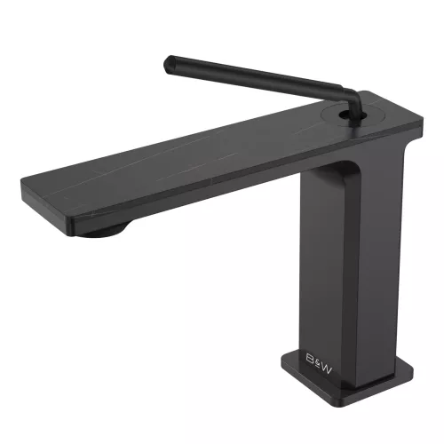 Смеситель для раковины Black&White GF-7105-MB, Выбрать цвет: Черный